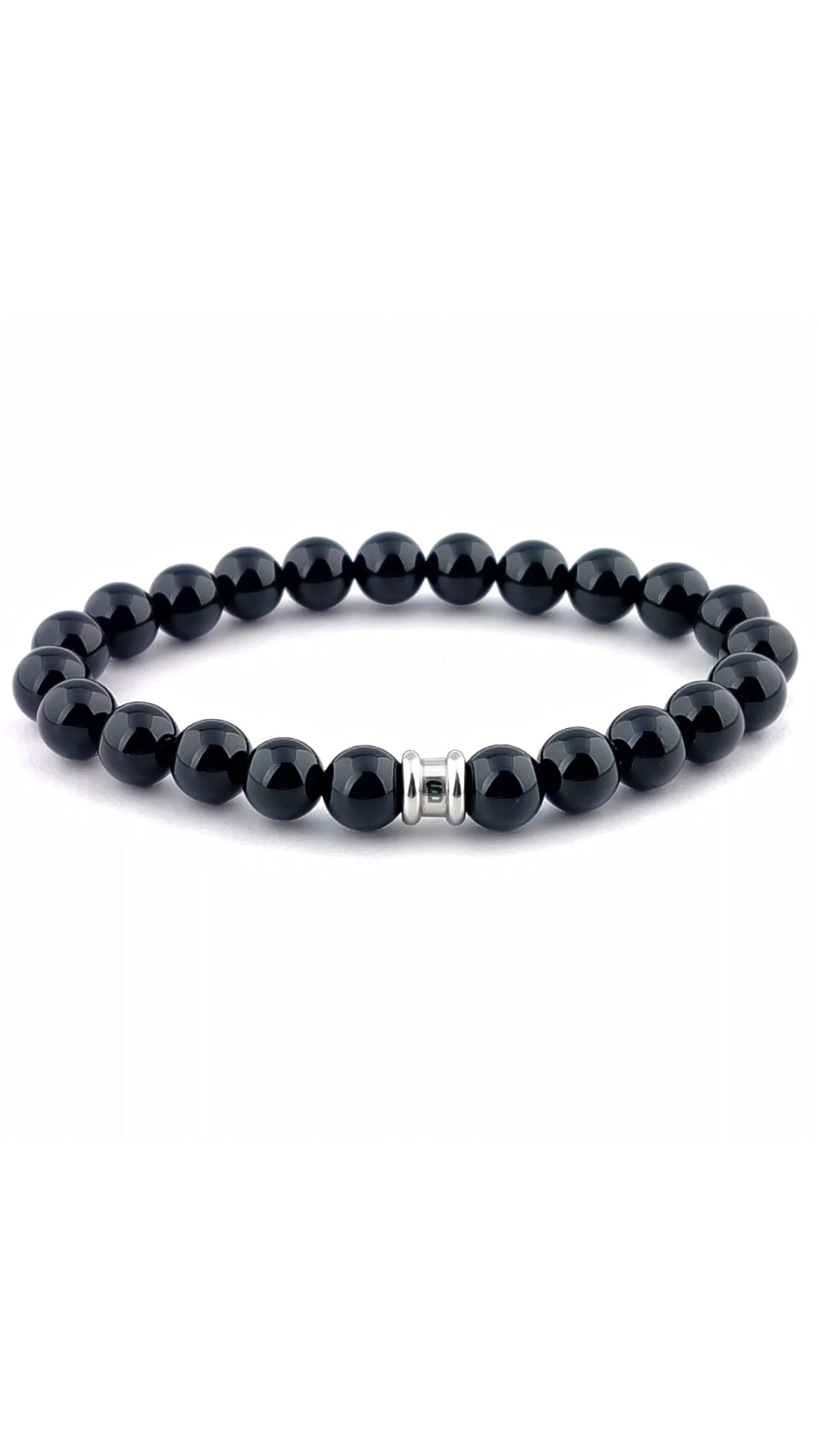 Steel & Barnett Stones Basic Night Black Bracelet