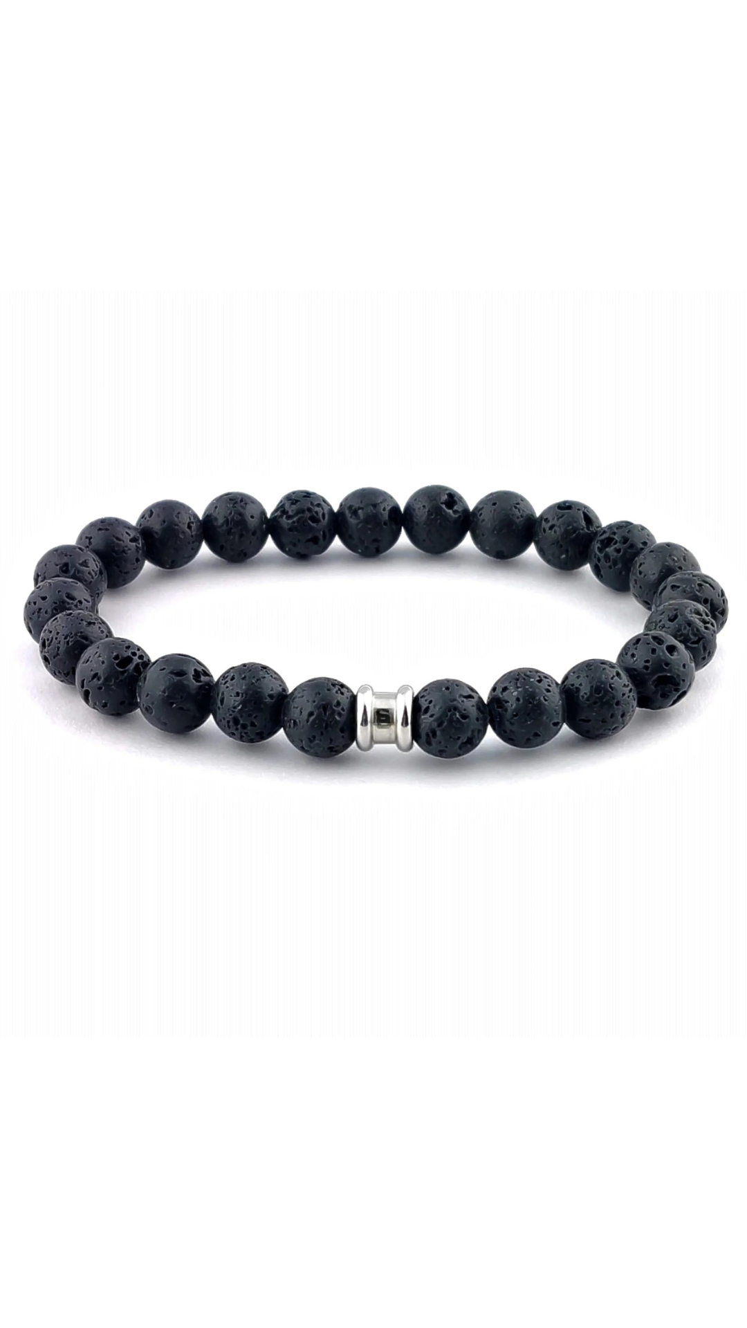 Steel & Barnett Stones Basic Matte Lava Bracelet