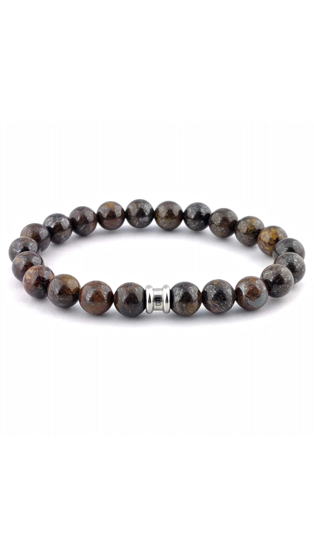 Steel & Barnett Stones Basic Bronzite Bracelet