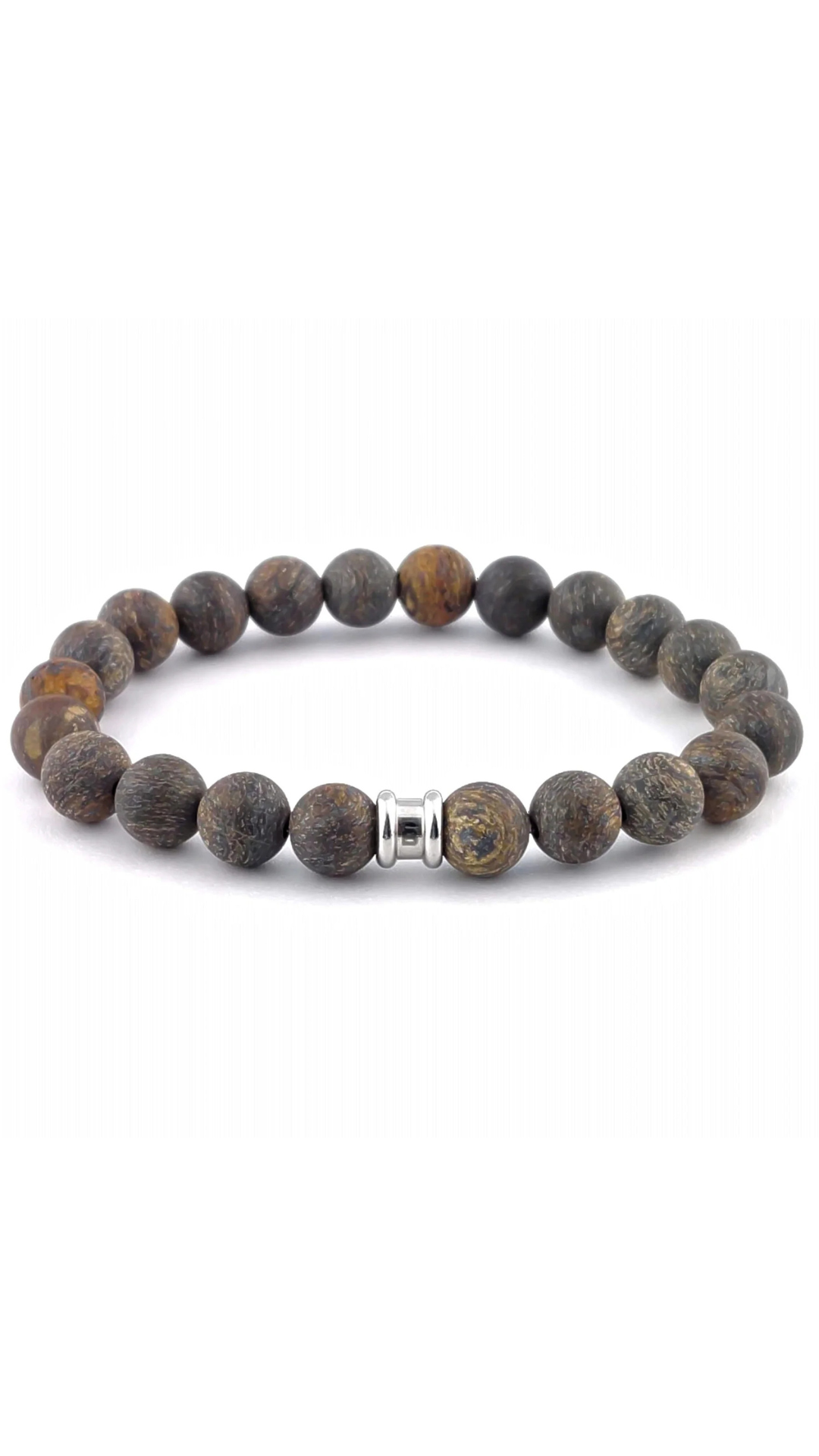 Steel & Barnett Stones Basic Matte Bronzite Bracelet
