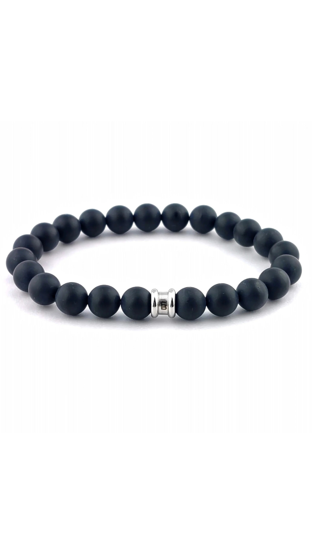 Steel & Barnett Stones Basic Matte Black Bracelet