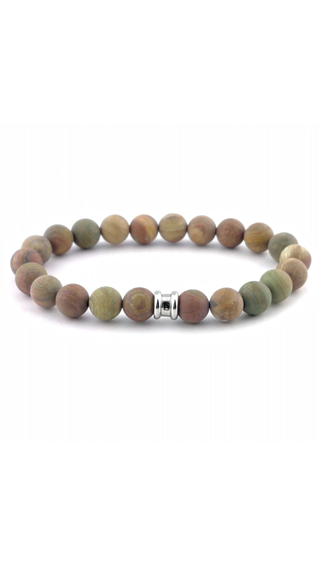 Steel & Barnett Stones Basic Matte Rainbow Bracelet