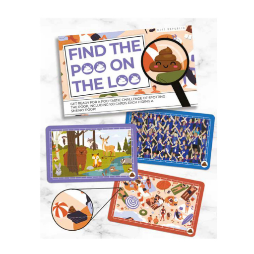 William Valentine Gift Republic - Find The Poo On The Loo (100 cards)