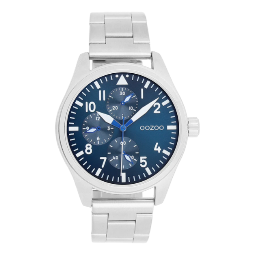 Oozoo Watch C11505 / 42mm / Silver / Blue