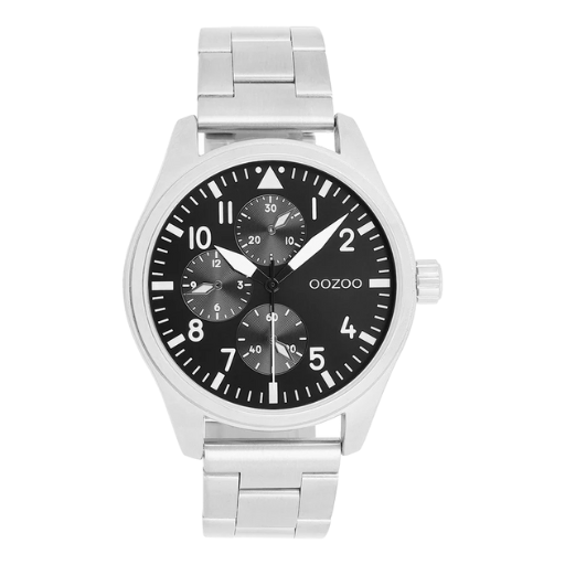Oozoo Watch C11506 / 42mm / Silver / Black