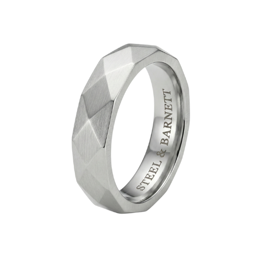 Steel & Barnett Architectural Ring - Silver - ARC01