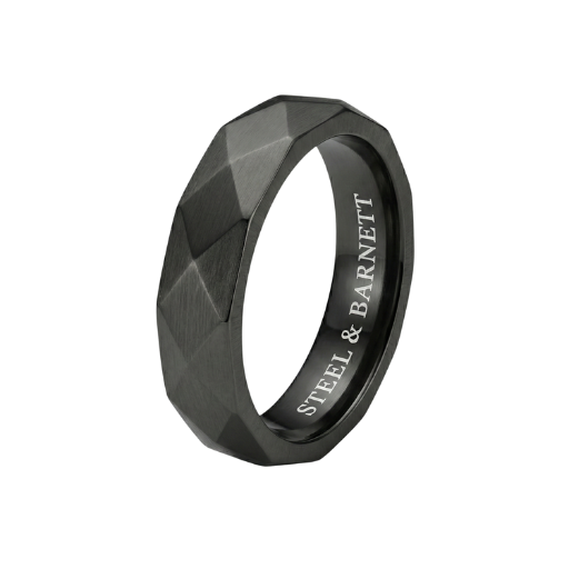 Steel & Barnett Architectural Ring - Black - ARC02