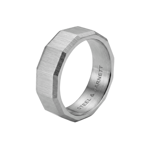 Steel & Barnett Architectural Ring - Silver - ARC03