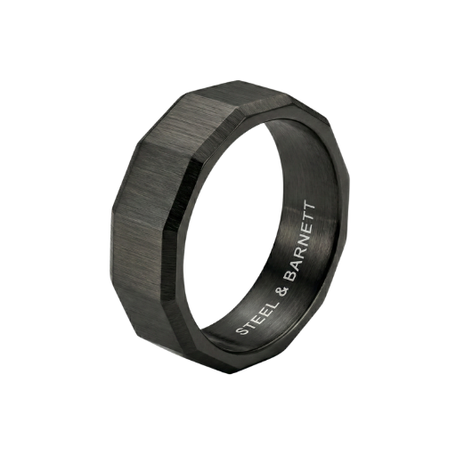Steel & Barnett Architectural Ring - Black - ARC04