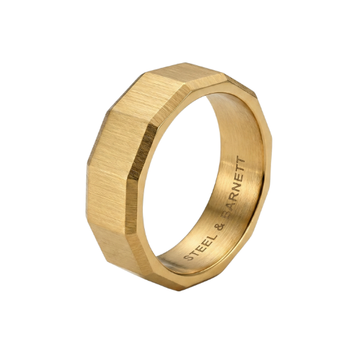 Steel & Barnett Architectural Ring - 18K Gold (PVD) - ARC05
