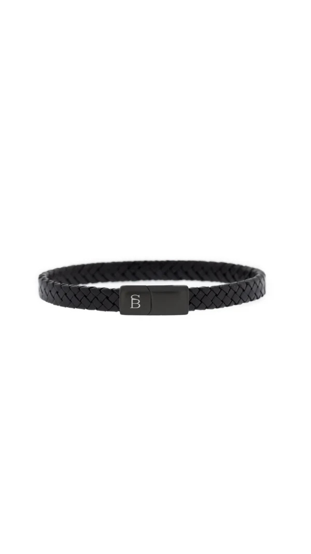 Steel & Barnett Riley Black Edition Leather Bracelet