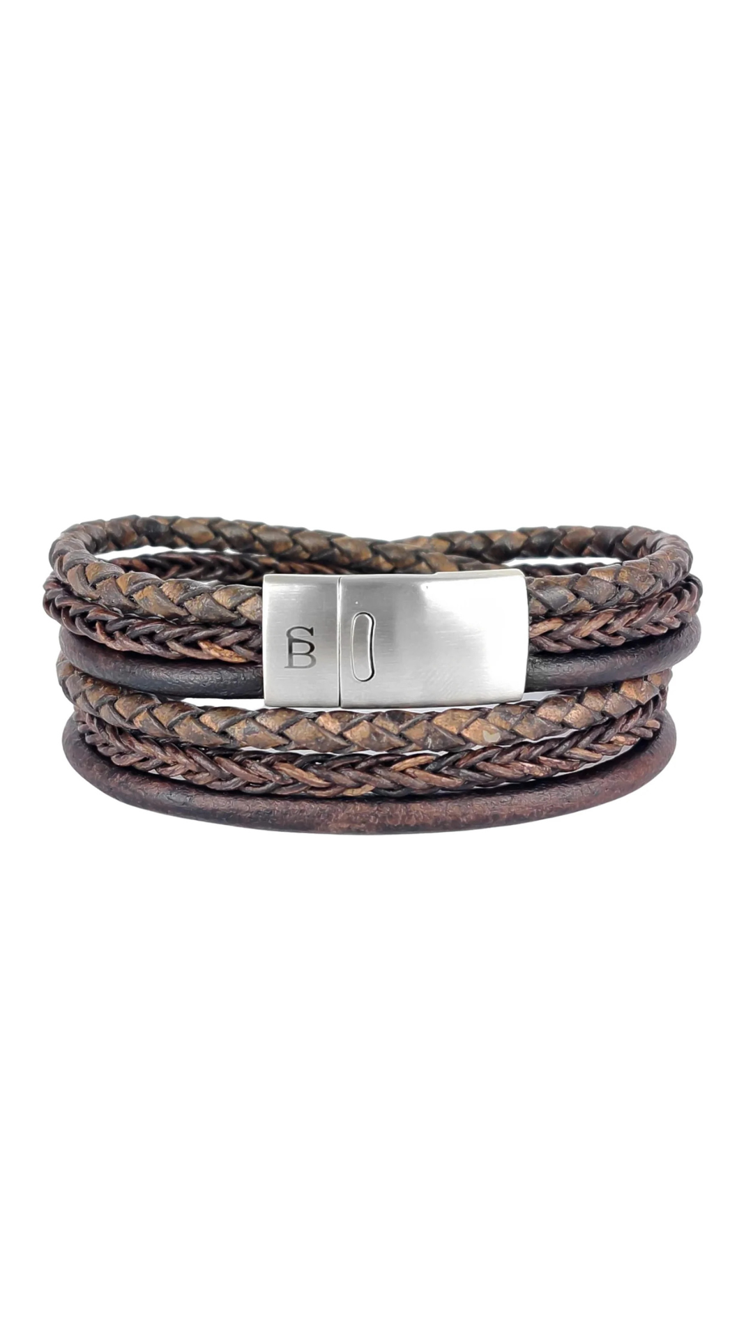 Steel & Barnett Bonacci Dark Brown Bracelet