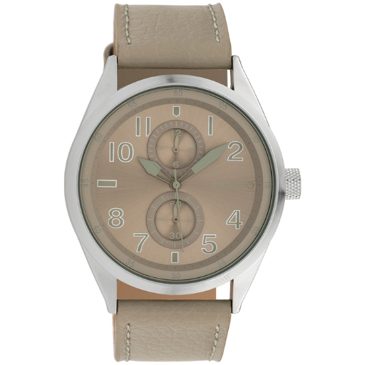 Oozoo Watch C10026 / 42mm / Silver / Beige