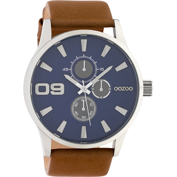 Oozoo Watch C10346 / 48mm / Brown / Blue