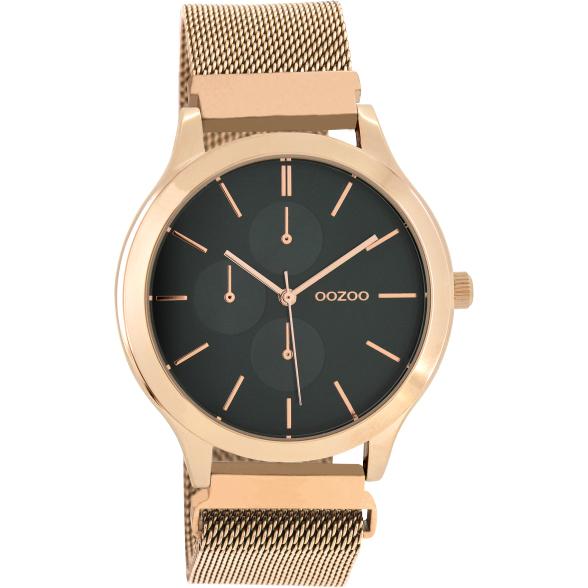 Oozoo Watch C10688 / 45mm / Rose Gold / Emerald Black