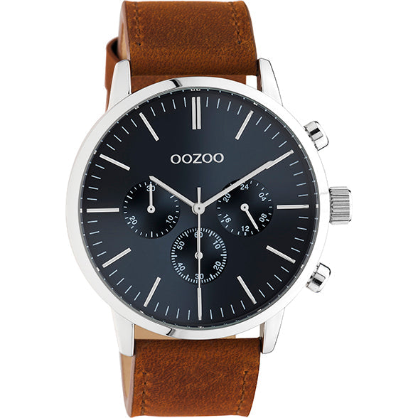 Oozoo Watch C10917 / 45mm / Brown / Blue