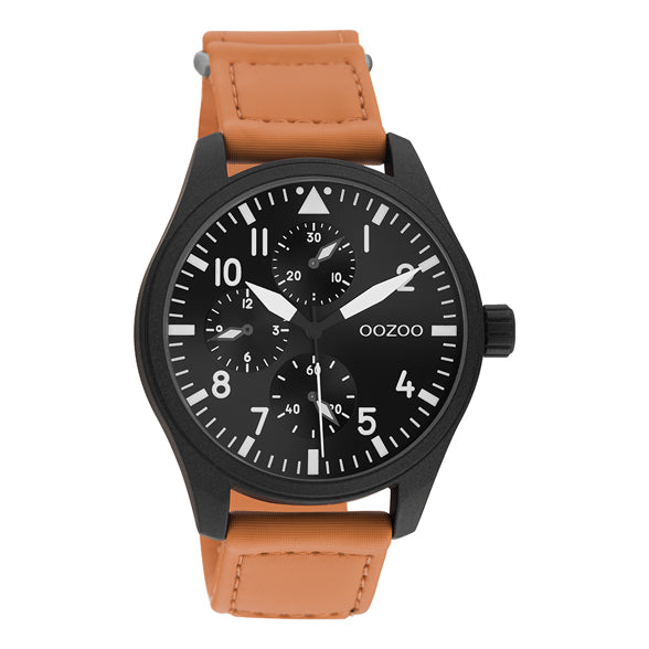 Oozoo Watch C11007 / 42mm / Orange / Black