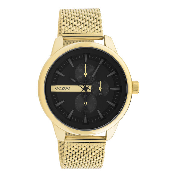 Oozoo Watch C11017 / 45mm / Gold / Black