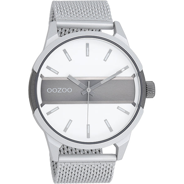 Oozoo Watch C11105 / 48mm / Silver / White