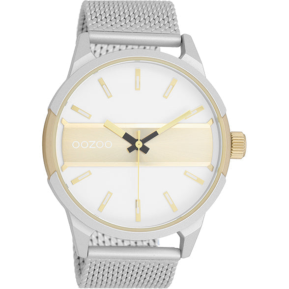 Oozoo Watch C11106 / 48mm / Silver / Gold