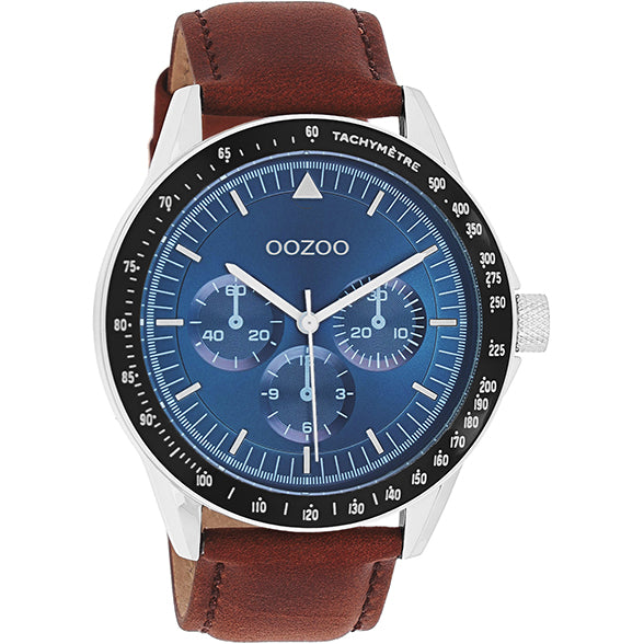 Oozoo Watch C11110 / 45mm / Brown / Blue