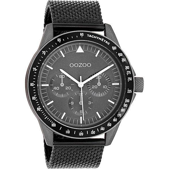 Oozoo Watch C11114 / 45mm / Black / Dark Grey