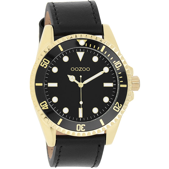 Oozoo Watch C11115 / 44mm / Black / Gold