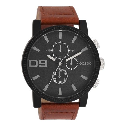 Oozoo Watch C11211 / 48mm / Black / Brown