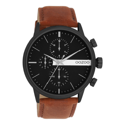 Oozoo Watch C11223 / 45mm / Black / Brown