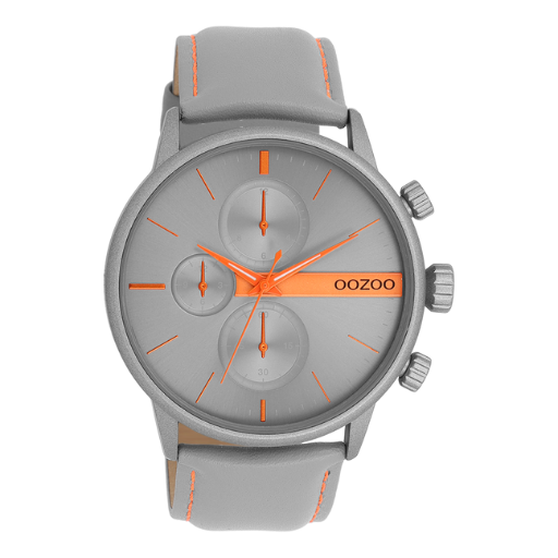 Oozoo Watch C11225 / 45mm / Grey / Orange