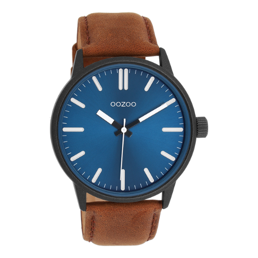 Oozoo Watch C11401 / 45mm / Black / Brown / Blue