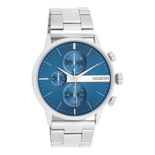 Oozoo Watch C11410 / 45mm / Silver / Blue