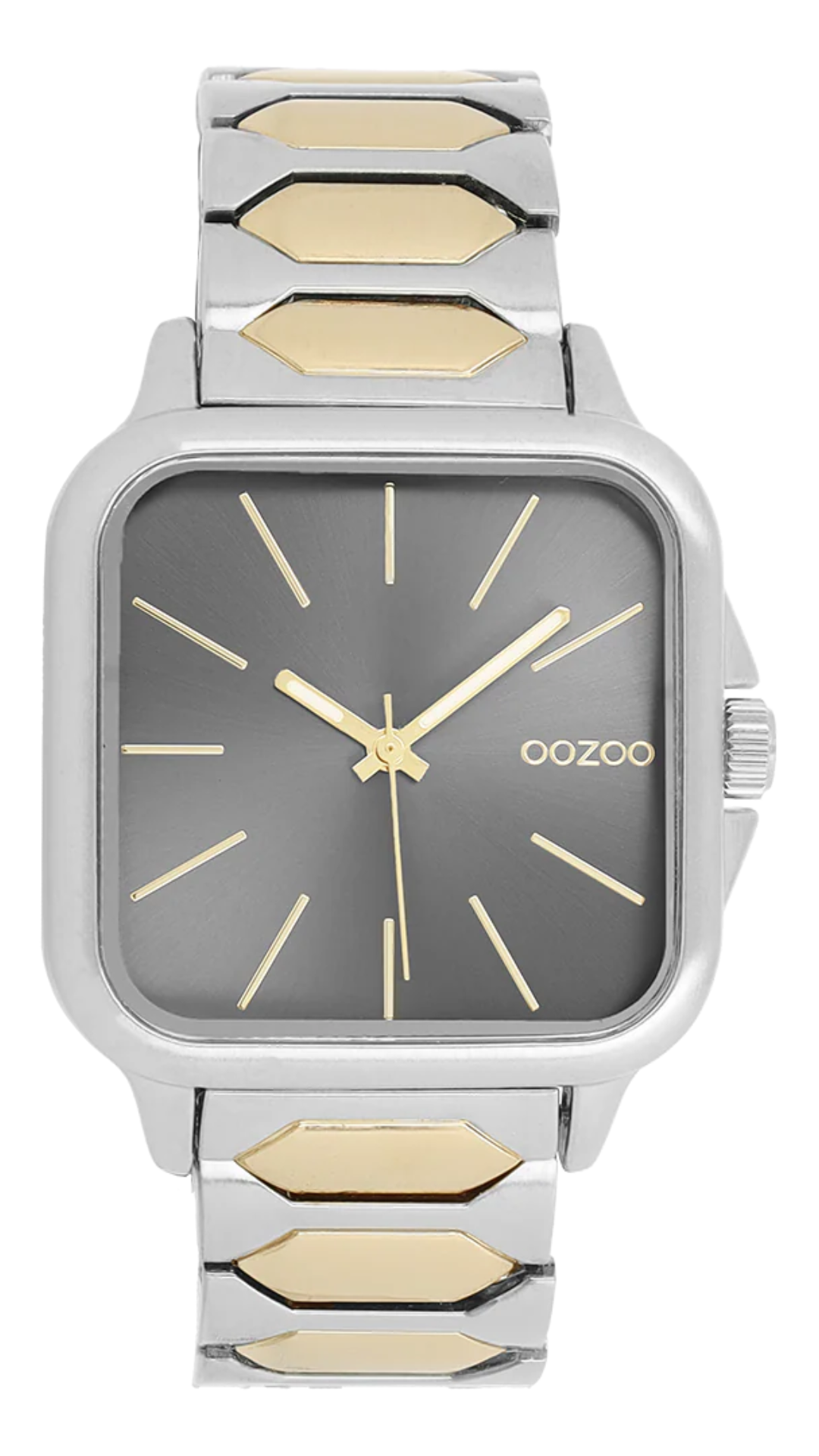 Oozoo Watch / C11604 / 44mm / Silver / Gold / Grey