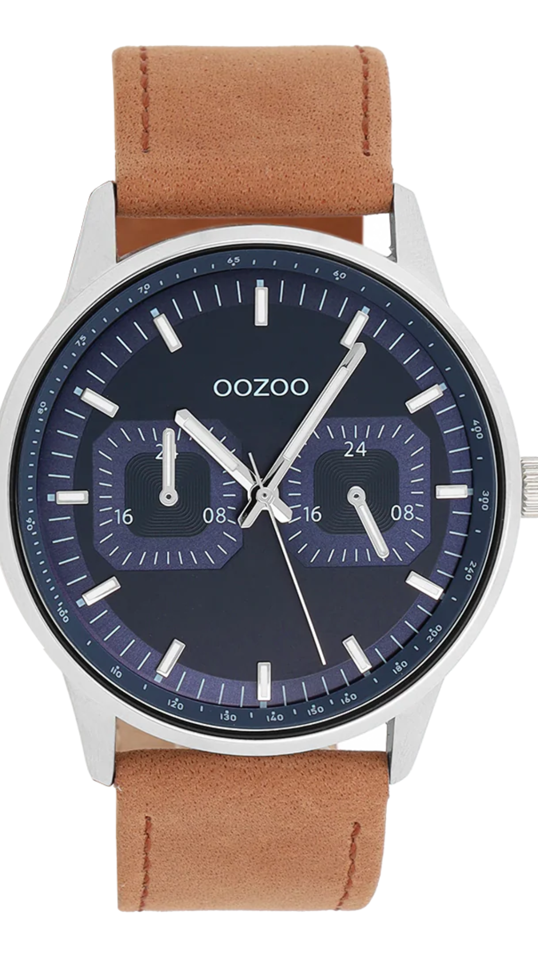 Oozoo Watch / C11620 / 42mm / Brown / Silver / Blue