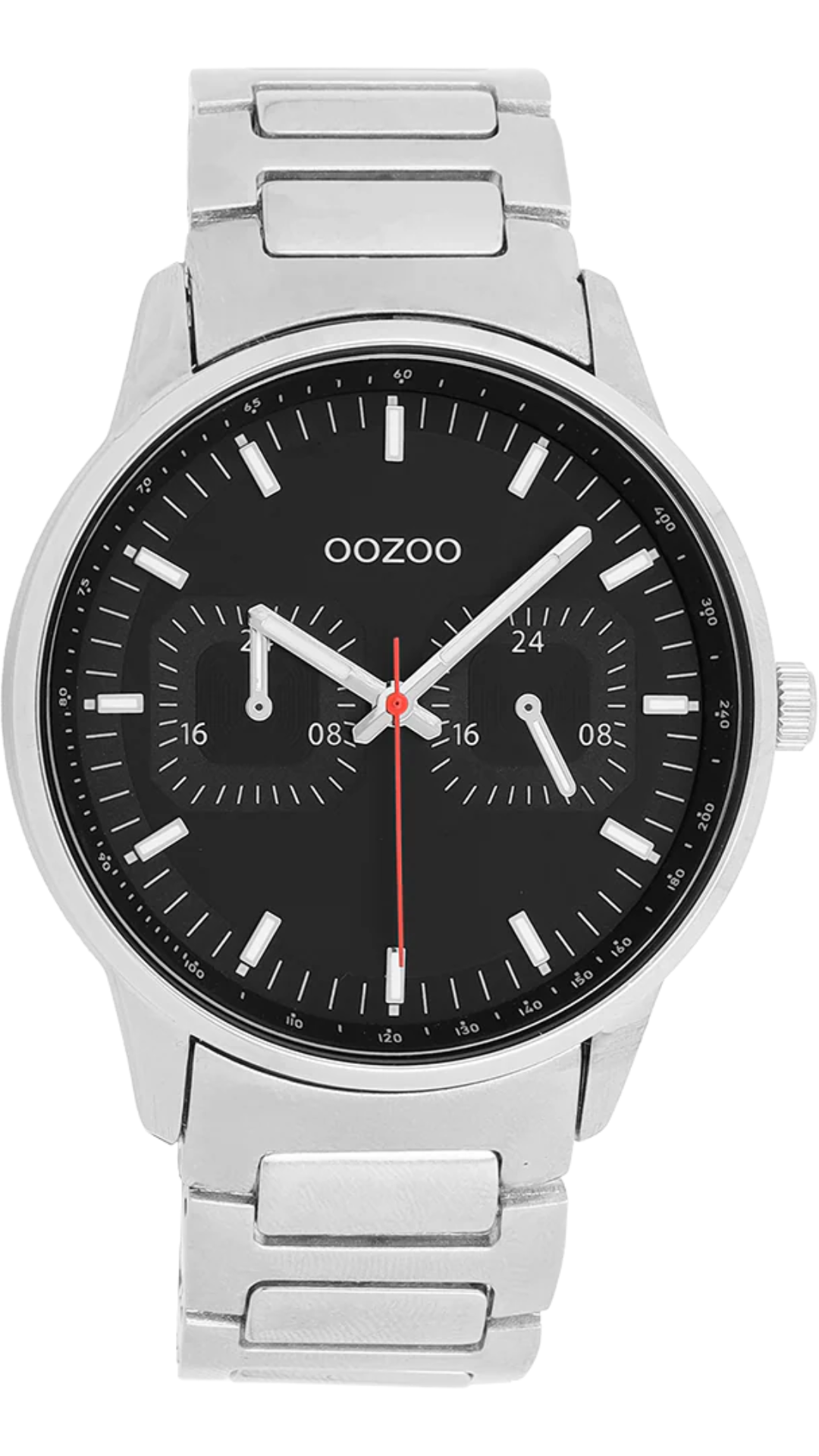 Oozoo Watch / C11622 / 42mm / Silver / Black