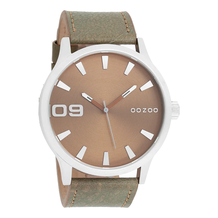 Oozoo Watch C8530 / 50mm / Brown / Silver