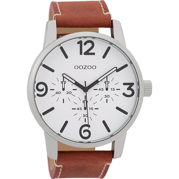 Oozoo Watch C9650 / 45mm / Brown / White