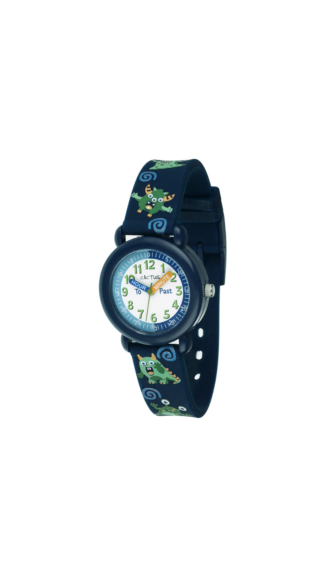Cactus Timekeeper - Kids Watch - Navy Blue with Monsters