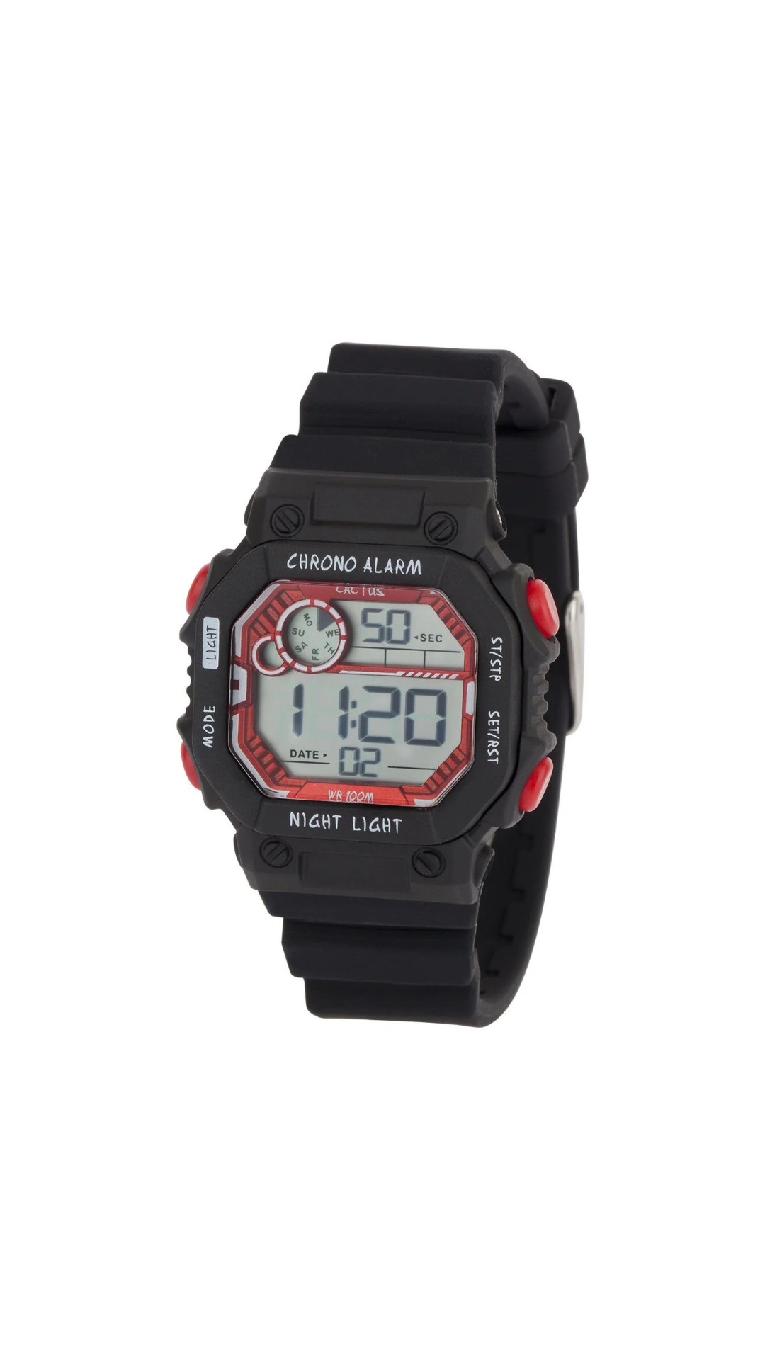 Cactus Fiesta - Kids Digital Watch - Black