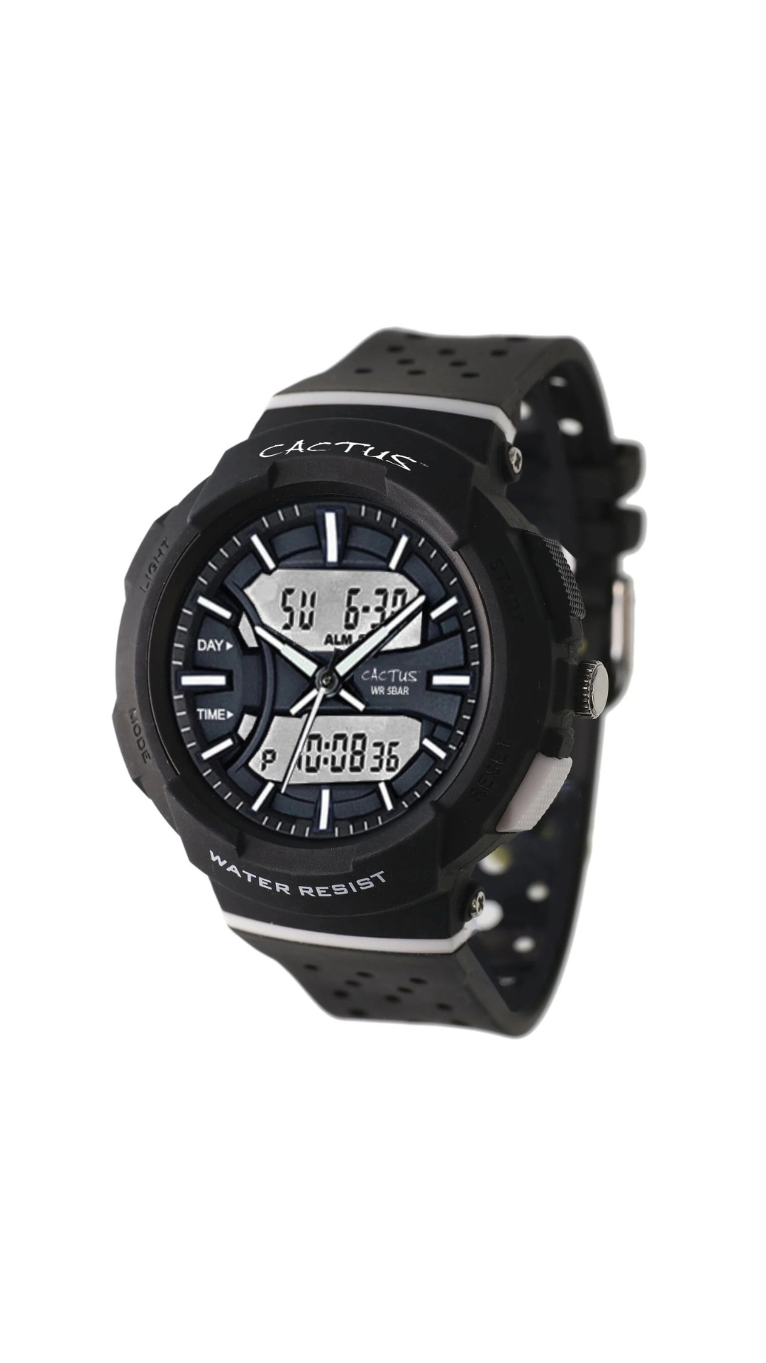 Cactus Combo - Kids AnaDigi Watch - Black