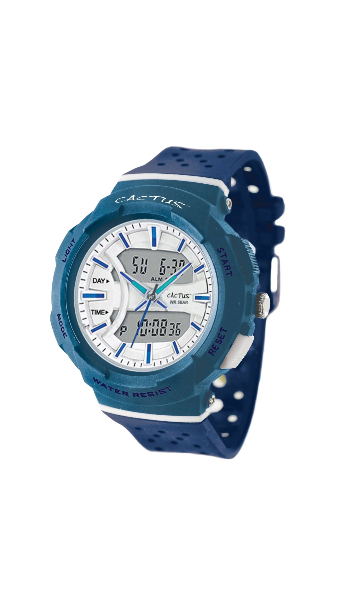 Cactus Combo - Kids AnaDigi Watch - Blue