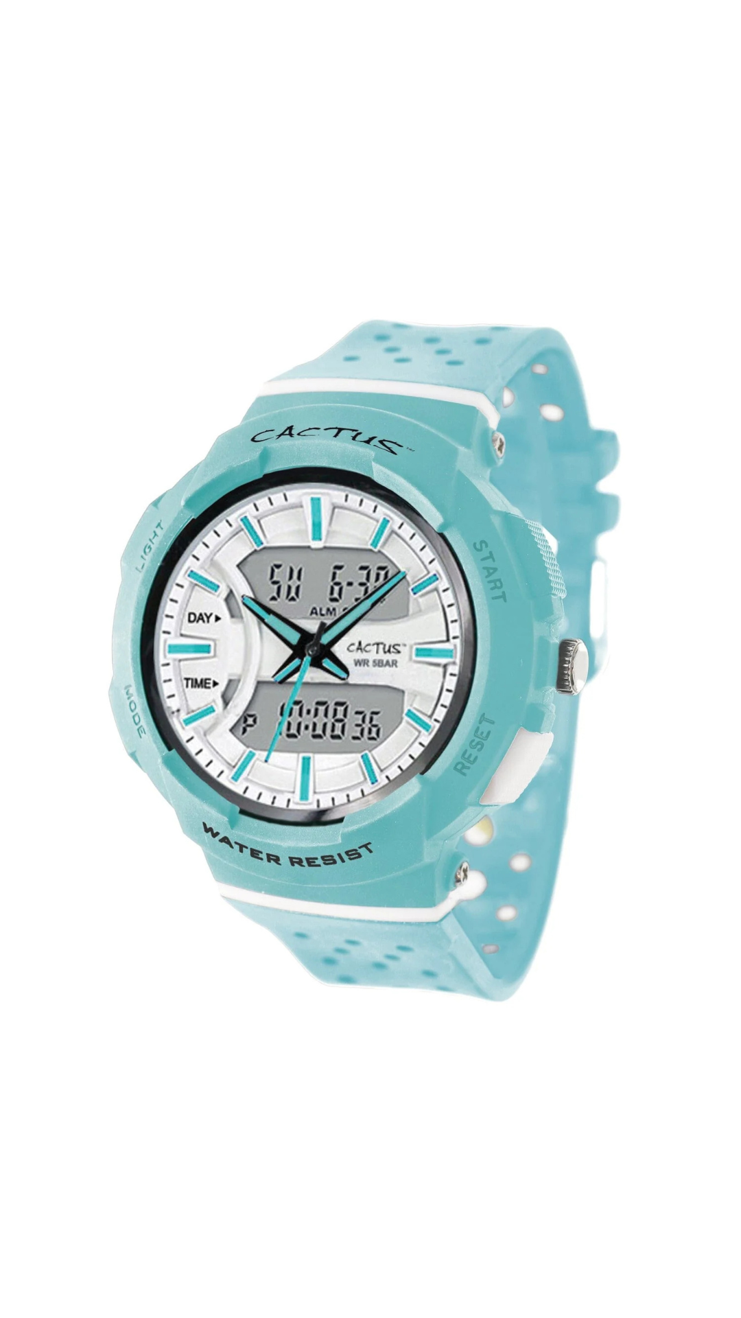 Cactus Combo - Kids AnaDigi Watch - Aqua
