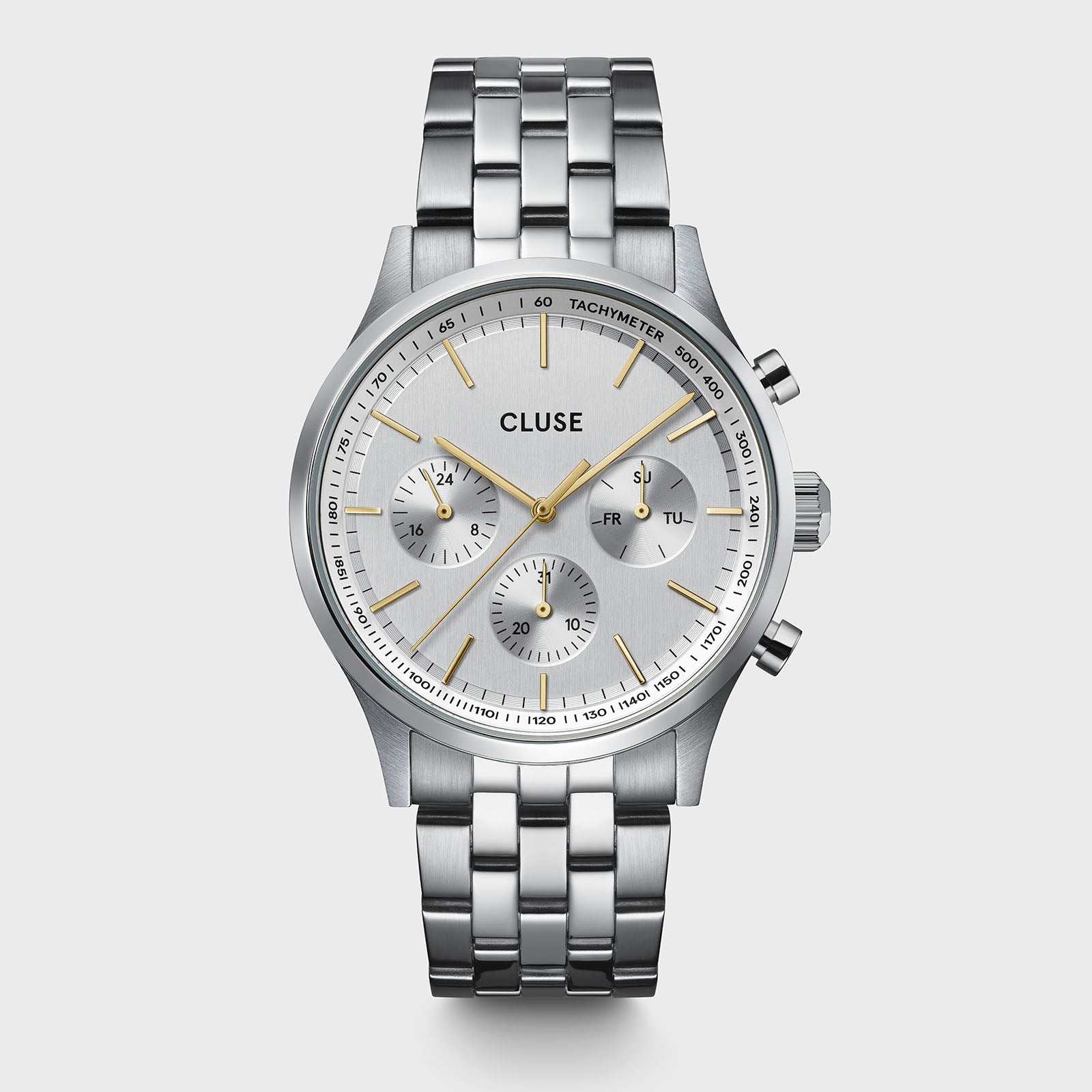 CLUSE Antheor Multifunction Gold/Silver Link Watch