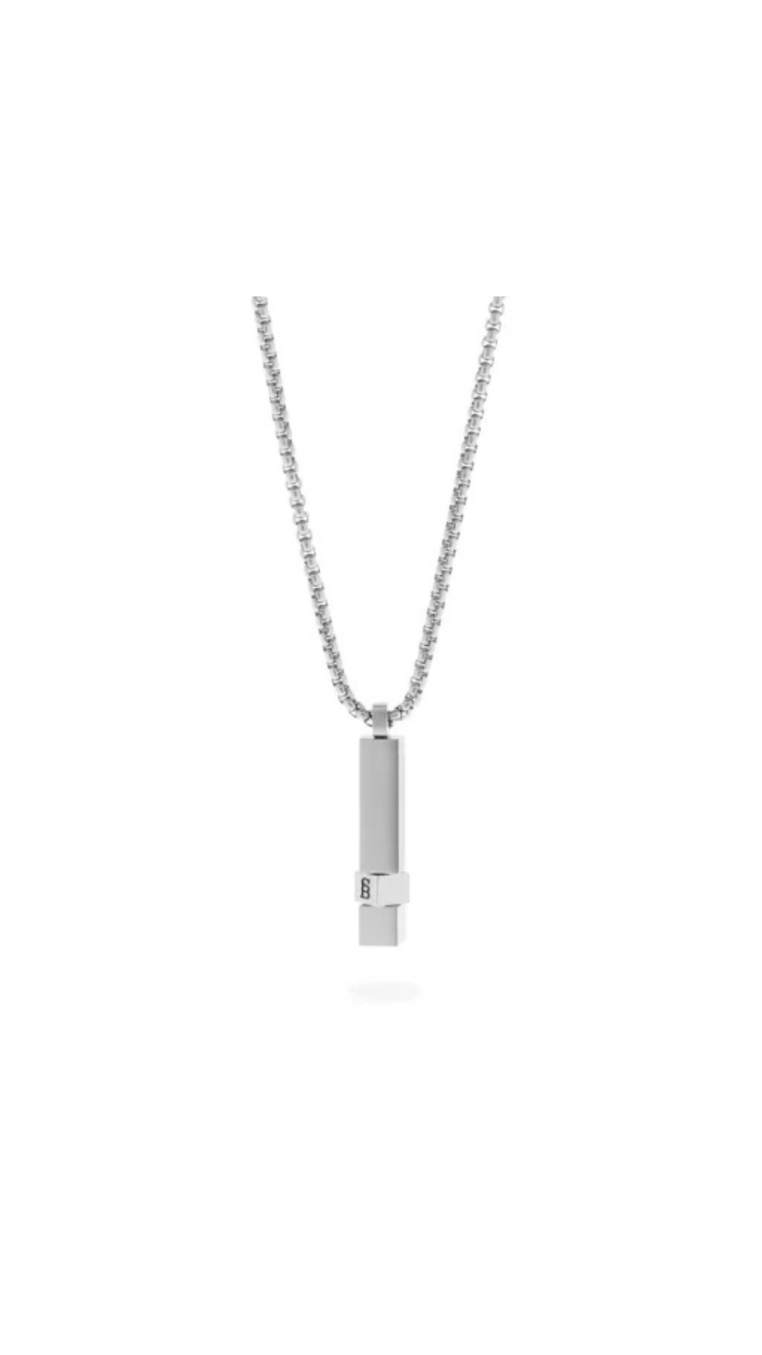 Steel & Barnett Elemental Bar Silver Necklace