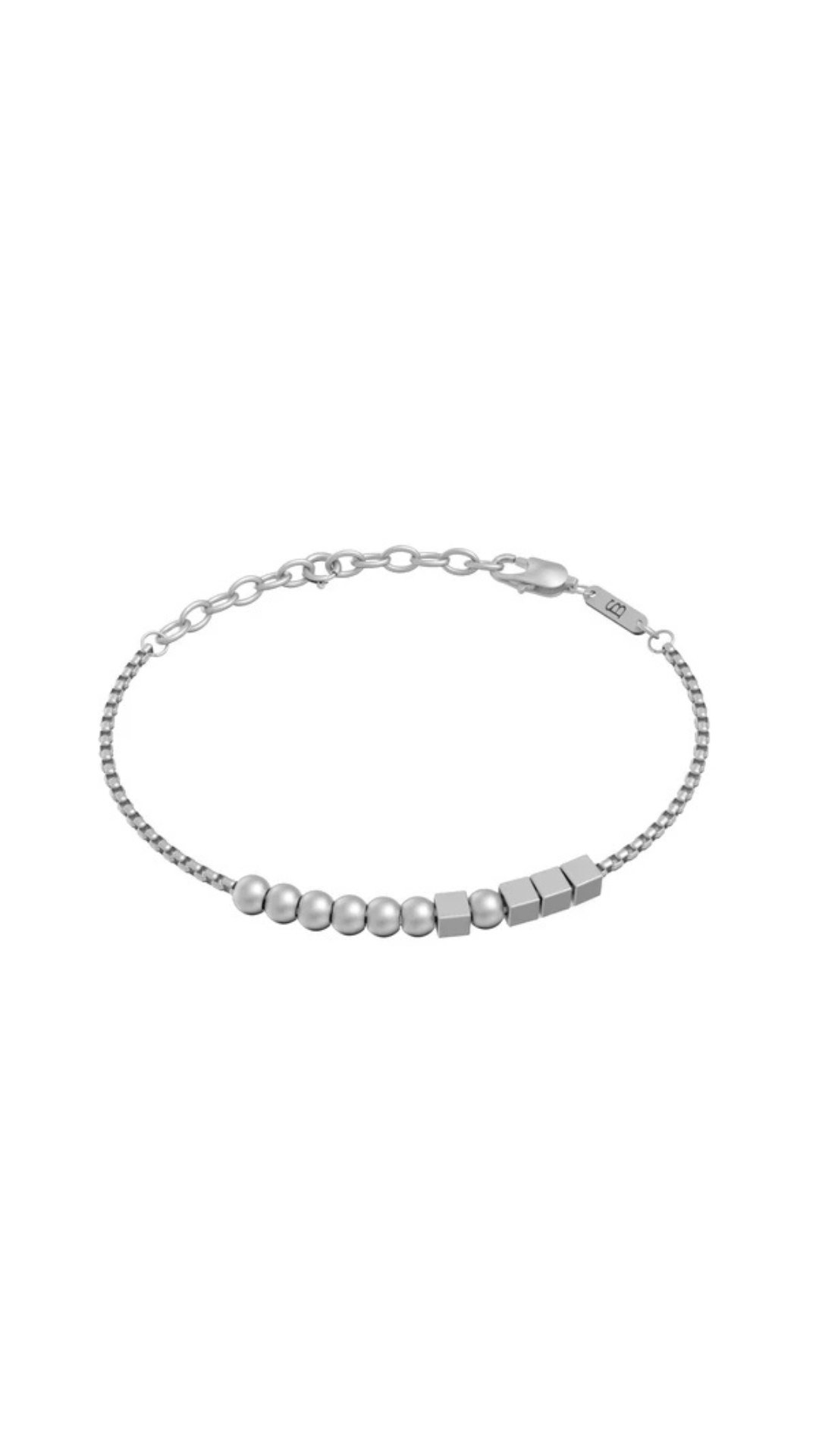 Steel & Barnett Hero Morse Code Silver Bracelet