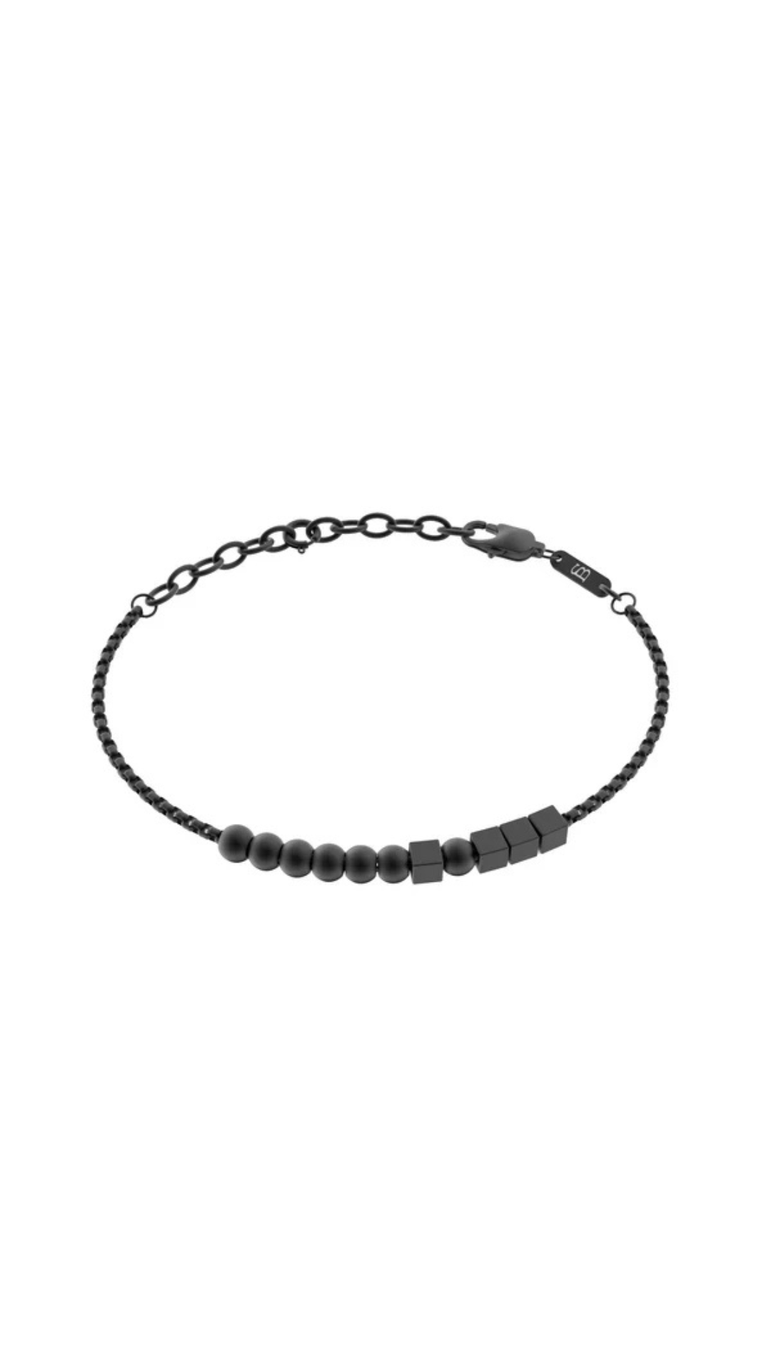 Steel & Barnett Hero Morse Code Black Bracelet