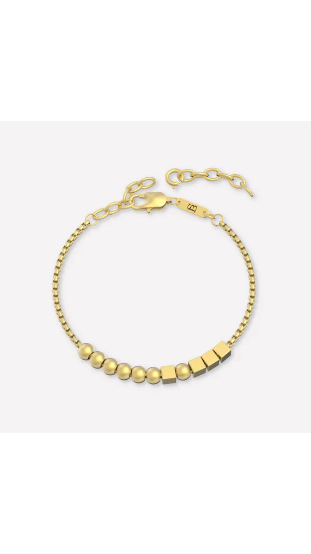 Steel & Barnett Hero Morse Code Gold Bracelet