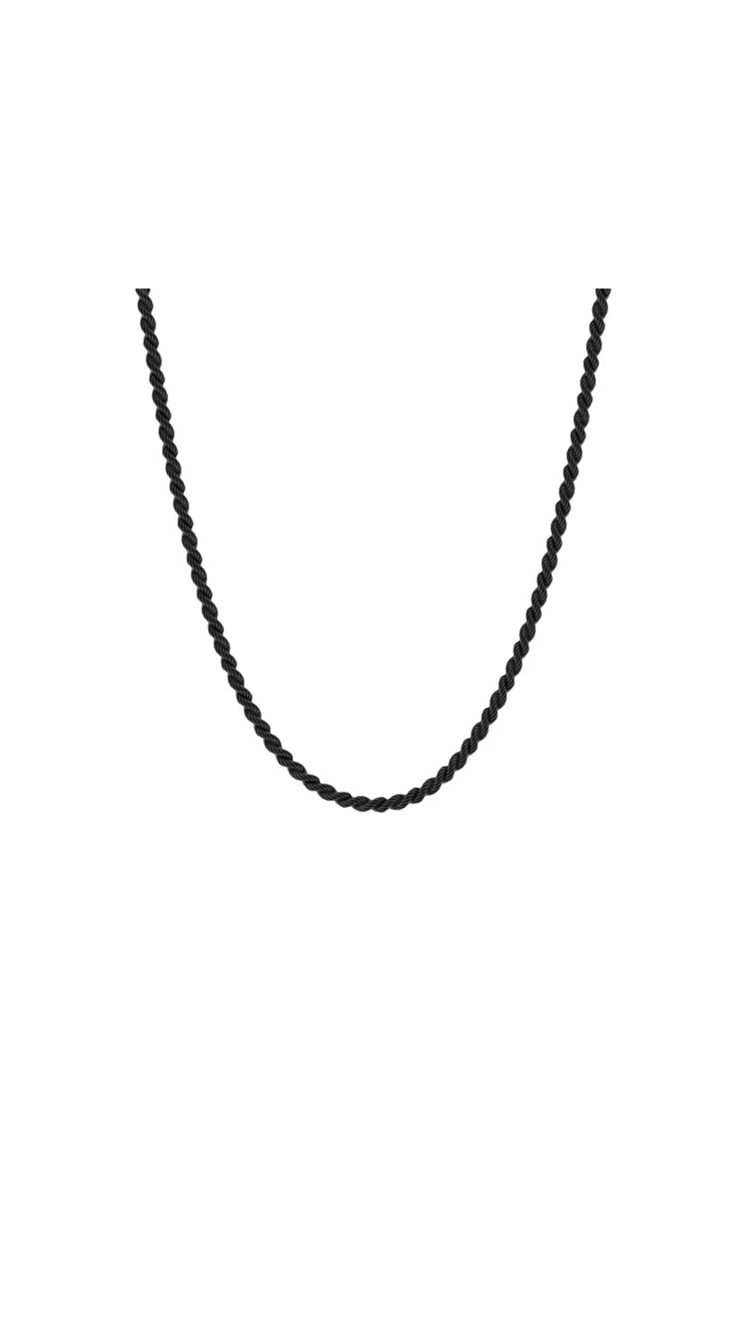 Steel & Barnett Helix Black Chain Necklace