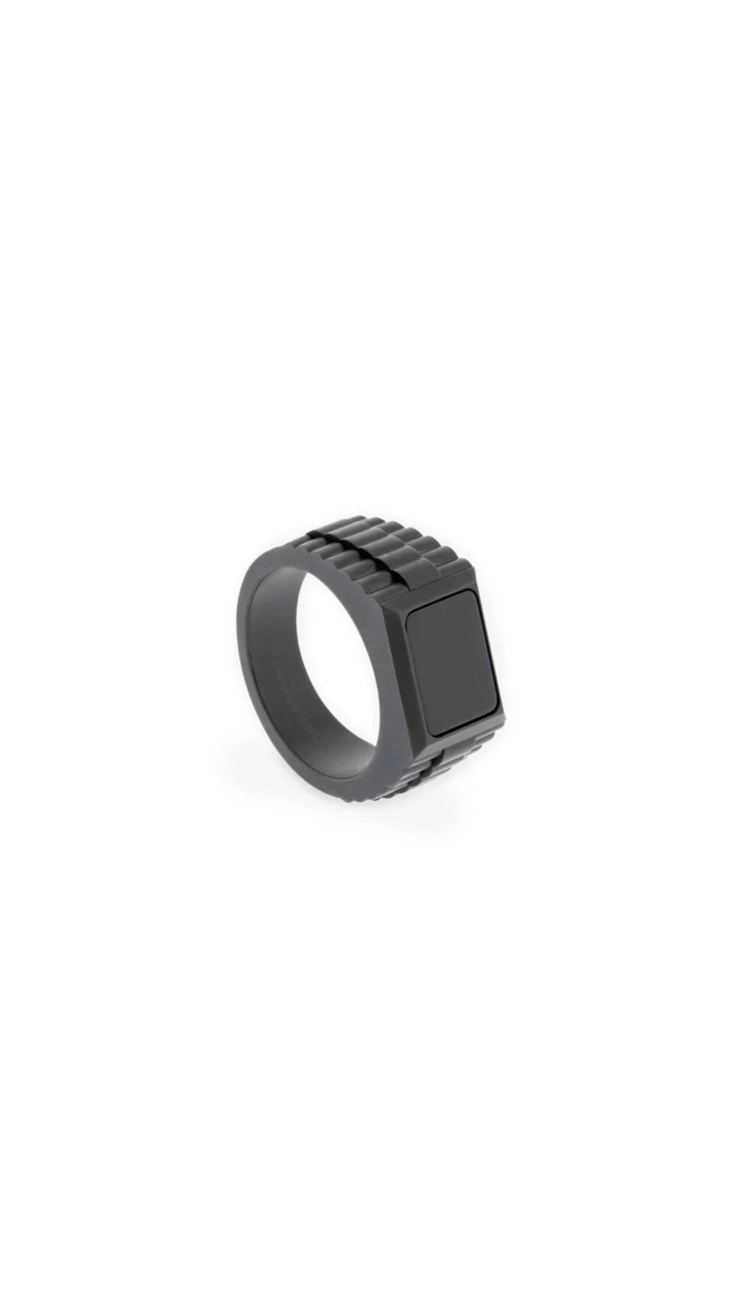 Steel & Barnett Hudson Black & Black Onyx Gemstone Ring