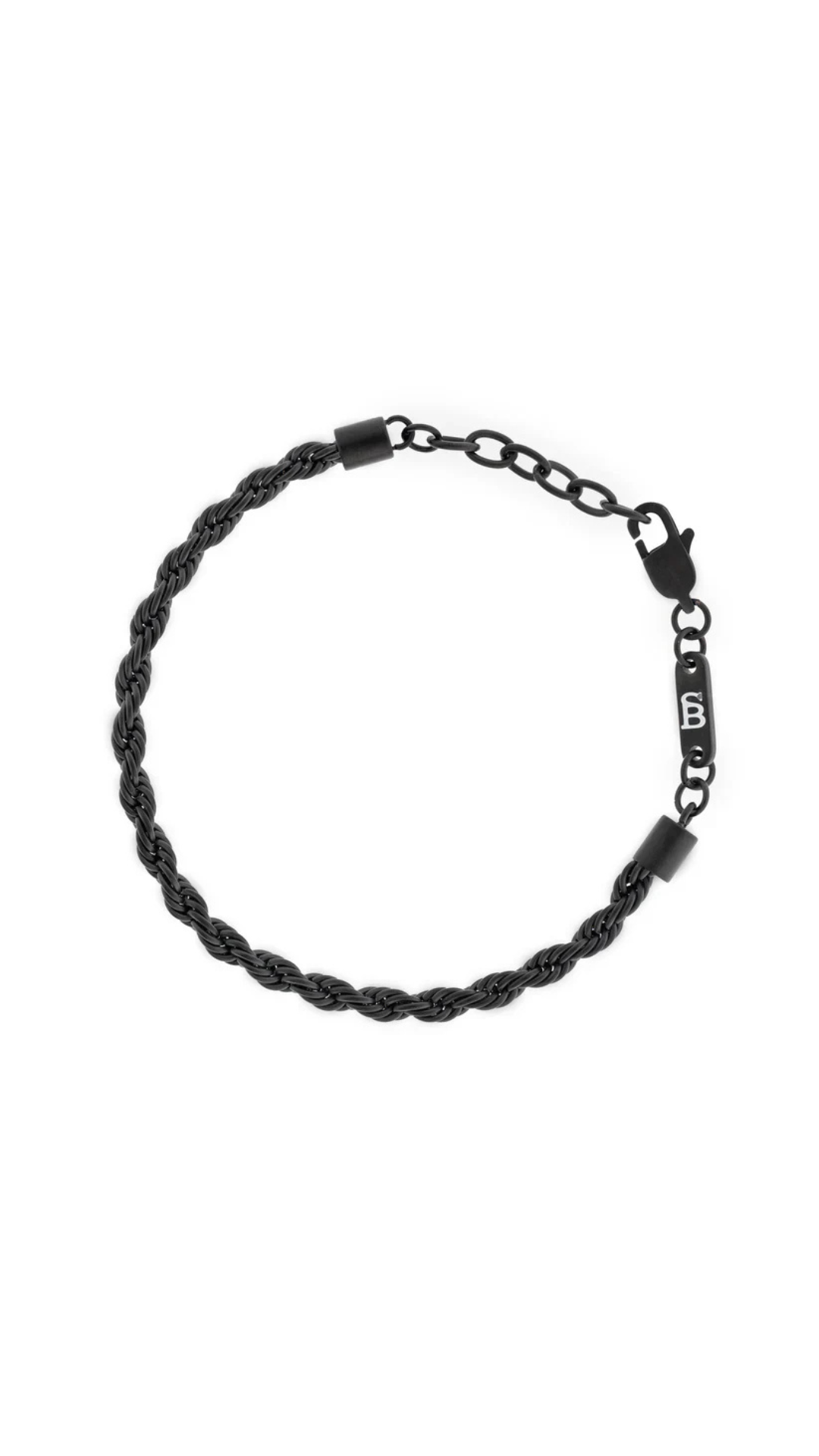 Steel & Barnett Helix Black Chain Bracelet